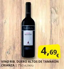 Supermercados MAS Vino rib. duero altos de tamaron crianza oferta