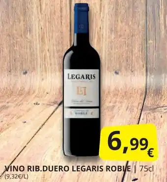 Supermercados MAS LEGARIS Vino rib.duero roble oferta