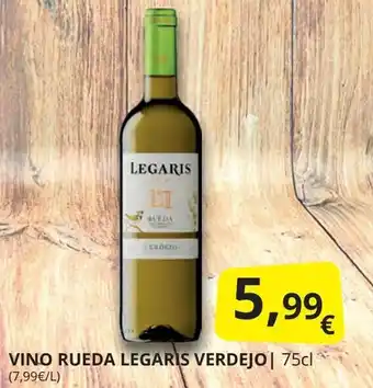 Supermercados MAS LEGARIS Vino rueda verdejo oferta