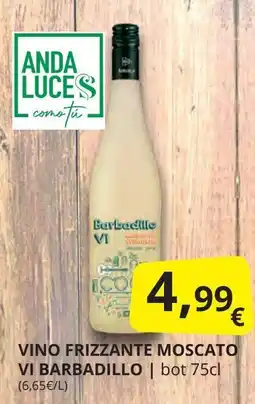 Supermercados MAS Vino frizzante moscato vi barbadillo oferta