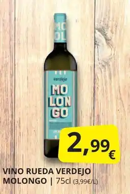 Supermercados MAS MOLONGO Vino rueda verdejo oferta