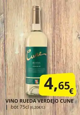 Supermercados MAS CUNE Vino rueda verdejo oferta