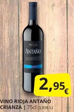 Supermercados MAS RIOJA Vino antaño crianza oferta