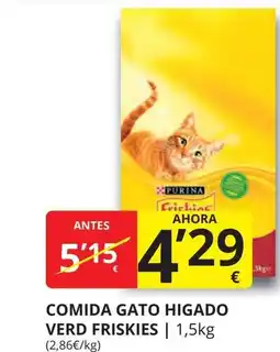 Supermercados MAS FRISKIES Comida gato higado verd oferta