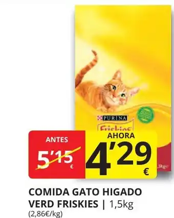 Supermercados MAS FRISKIES Comida gato higado verd oferta