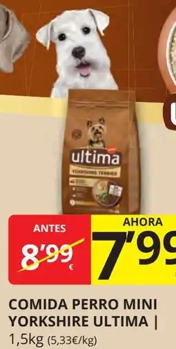 Supermercados MAS ULTIMA Comida perro mini yorkshire oferta