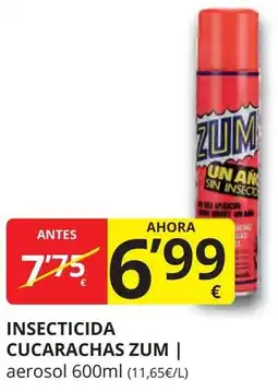 Supermercados MAS ZUM Insecticida cucarachas oferta