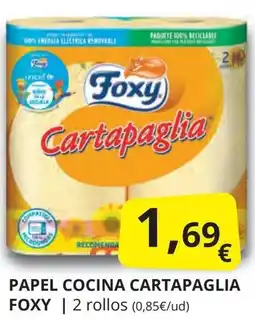 Supermercados MAS FOXY Papel cocina cartapaglia oferta