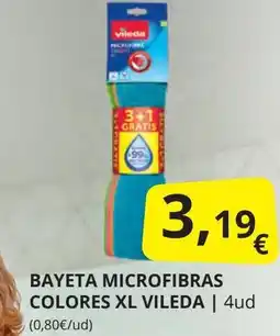Supermercados MAS VILEDABayeta microfibras colores xl oferta