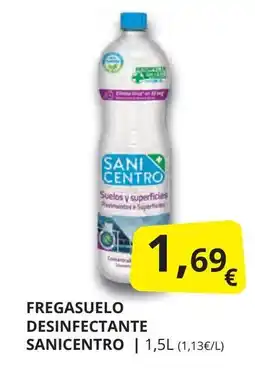 Supermercados MAS SANI CENTRO Fregasuelo desinfectante oferta