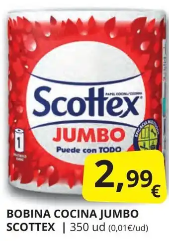 Supermercados MAS SCOTTEX Bobina cocina jumbo oferta