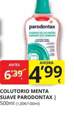 Supermercados MAS PARODONTAX Colutorio menta suave oferta
