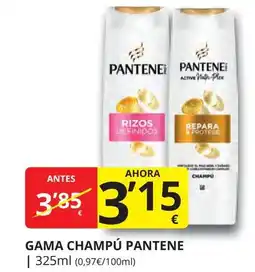 Supermercados MAS PANTENE Gama champú oferta