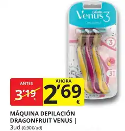 Supermercados MAS VENUS Máquina depilación dragonfruit oferta