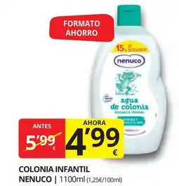 Supermercados MAS NENUCO Colonia infantil oferta