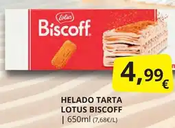 Supermercados MAS LOTUS Helado tartabiscoff oferta