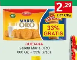 Supermercados Extremadura CUÉTARA Galleta María Oro oferta