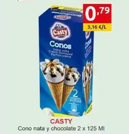 Supermercados Extremadura CASTY Cono nata y chocolate oferta