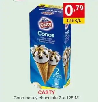 Supermercados Extremadura CASTY Cono nata y chocolate oferta