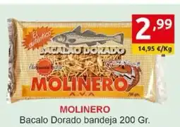 Supermercados Extremadura MOLINERO Bacalo Dorado bandeja oferta