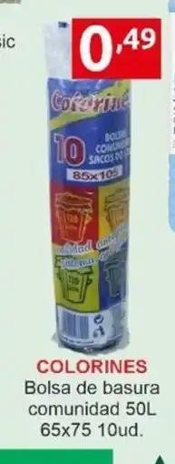 Supermercados Extremadura COLORINES Bolsa de basura comunidad oferta
