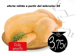 Supermercados Piedra Pollo amarillo oferta