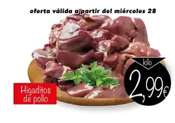 Supermercados Piedra Higaditos de pollo oferta