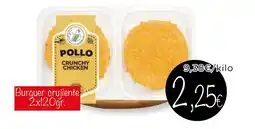 Supermercados Piedra Burguer crujiente oferta