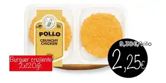Supermercados Piedra Burguer crujiente oferta