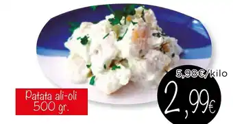 Supermercados Piedra Patata ali-oli oferta