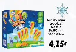 Supermercados Piedra PIRULO mini tropical Nestlé oferta