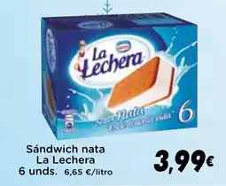 Supermercados Piedra LA LECHERA Sándwich nata oferta