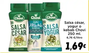 Supermercados Piedra CHOVI Salsa césar yogur o kebab oferta