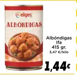 Supermercados Piedra Albóndigas oferta