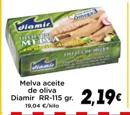 Supermercados Piedra DIAMIR Melva aceite de oliva oferta