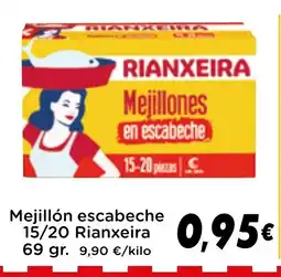 Supermercados Piedra RIANXEIRA Mejillón escabeche oferta