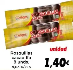 Supermercados Piedra Rosquillas cacao oferta
