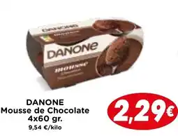 Supermercados Piedra DANONE Mousse de Chocolate oferta