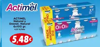 Supermercados Piedra ACTIMEL Natural y Desnat. Natural oferta