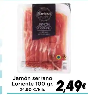 Supermercados Piedra LORIENTE Jamón serrano oferta