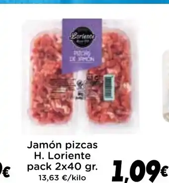 Supermercados Piedra LORIENTE Jamón pizcas oferta