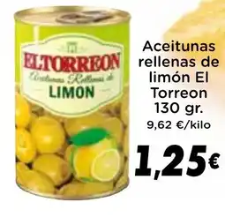Supermercados Piedra EL TORREON Aceitunas rellenas de limon oferta
