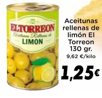 Supermercados Piedra EL TORREON Aceitunas rellenas de limon oferta