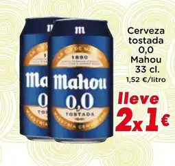 Supermercados Piedra MAHOU Cerveza tostada oferta