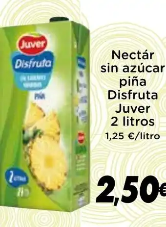 Supermercados Piedra JUVER Nectár sin azúcar piña oferta