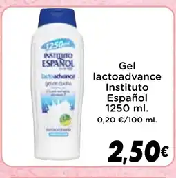Supermercados Piedra INSTITUTO ESPAÑOL Gel lactoadvance oferta
