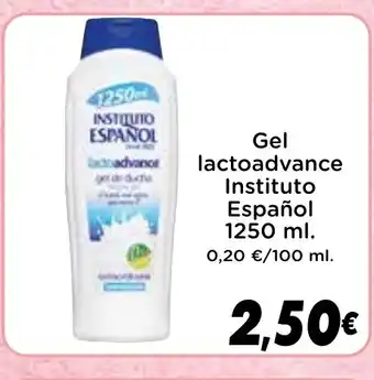 Supermercados Piedra INSTITUTO ESPAÑOL Gel lactoadvance oferta