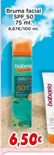 Supermercados Piedra Bruma facial oferta