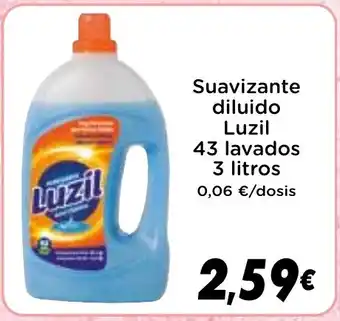 Supermercados Piedra LUZIL Suavizante diluido oferta