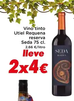 Supermercados Piedra SEDA Vino tinto Utiel Requena reserva oferta